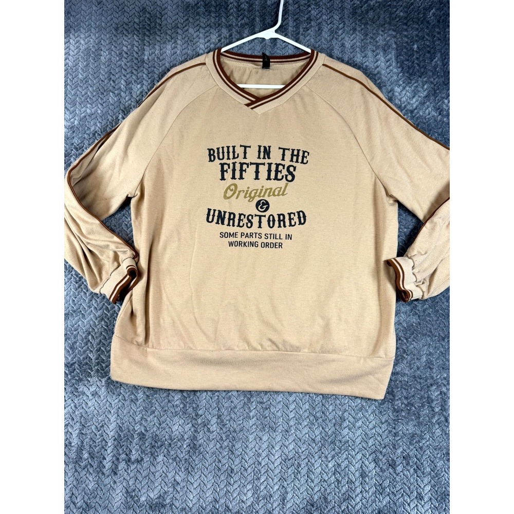 Just Fashion Now Sweatshirt Womens XL Built In The Fifties Original & Unrestored